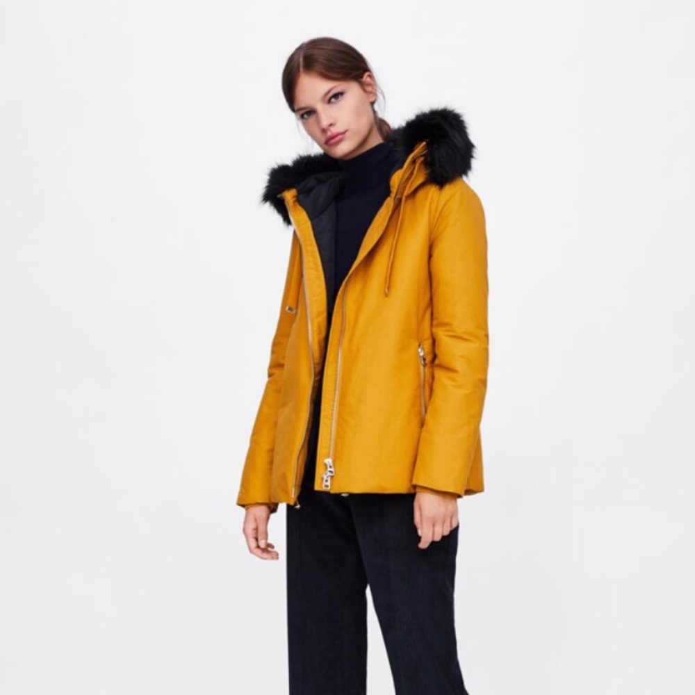 Zara mustard yellow jacket size M